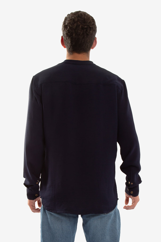CAMISA ML MAO AZUL OSCURO