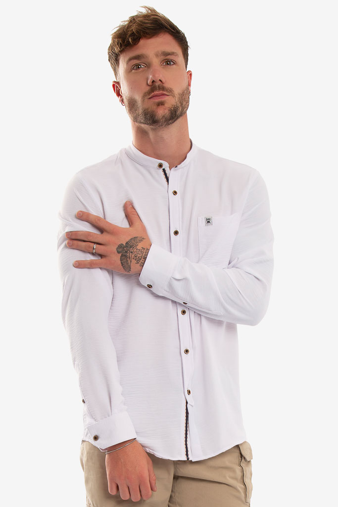 CAMISA ML MAO BLANCO