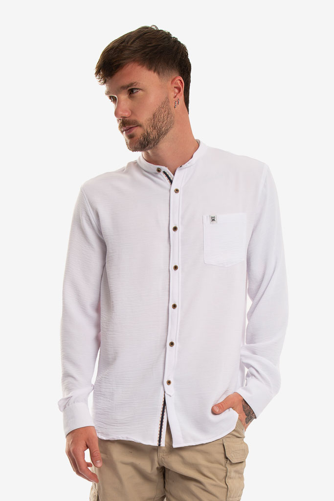 CAMISA ML MAO BLANCO