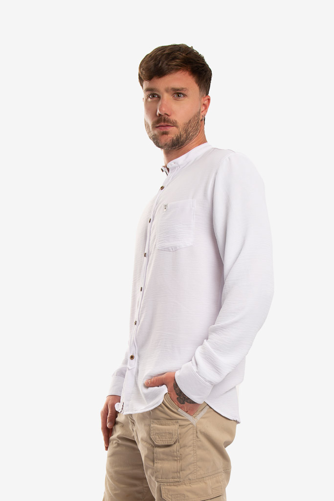 CAMISA ML MAO BLANCO