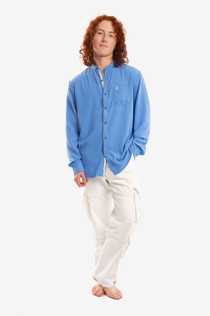 CAMISA ML MAO CELESTE P2