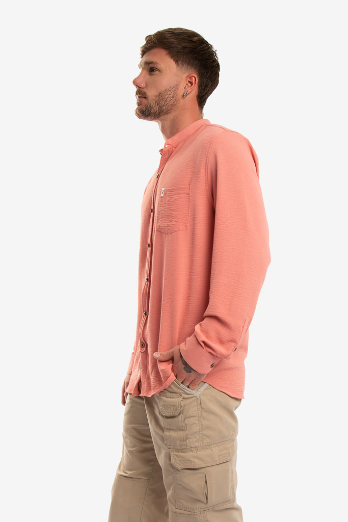 CAMISA ML MAO ROSA