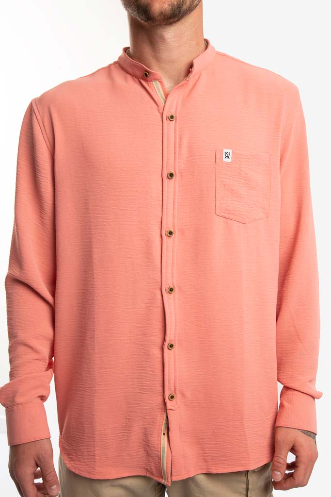 CAMISA ML MAO ROSA