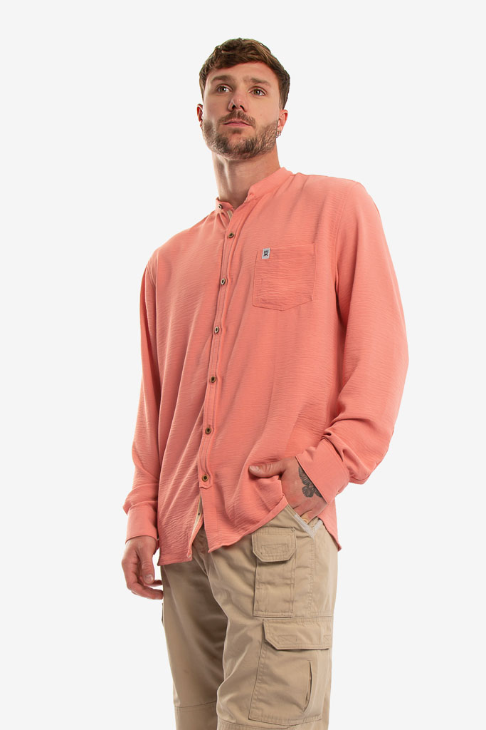 CAMISA ML MAO ROSA
