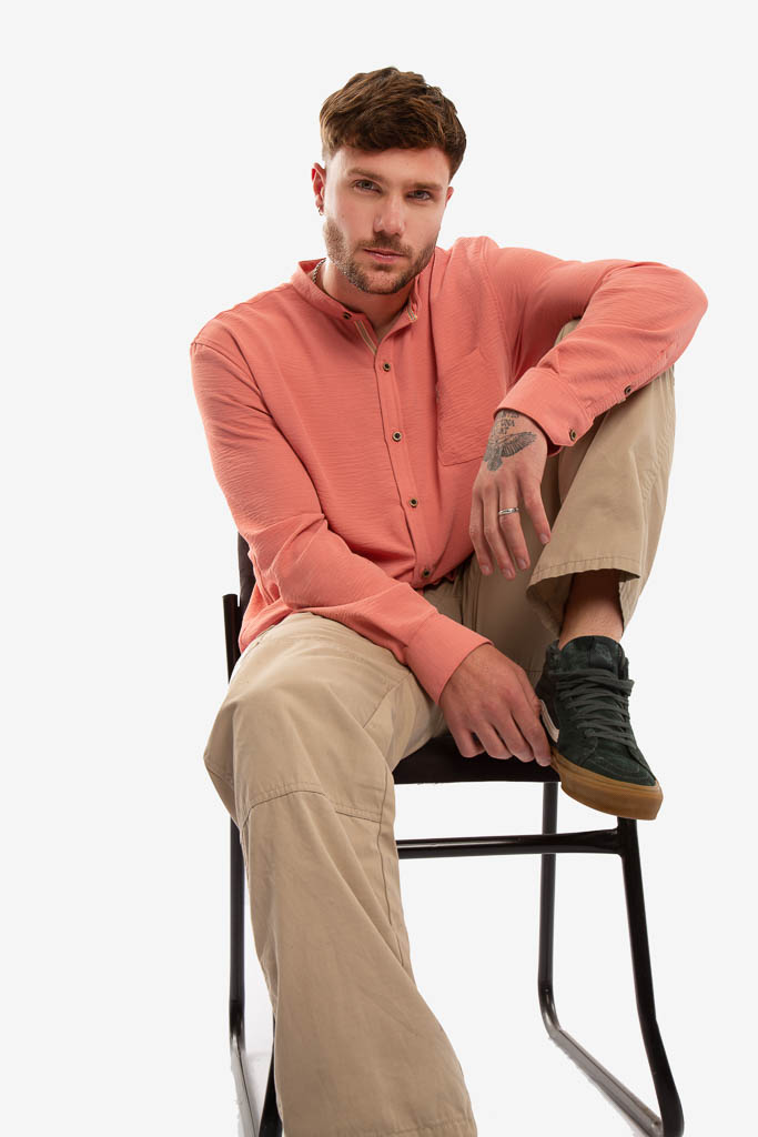 CAMISA ML MAO ROSA