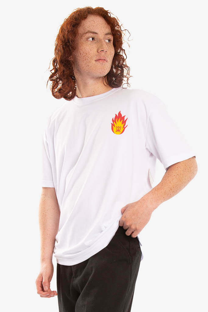 CAMISETA BLANCA SHAMUNA FIRE