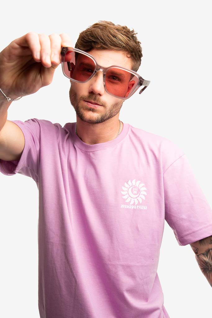 CAMISETA LILA RISE WITH THE SUN