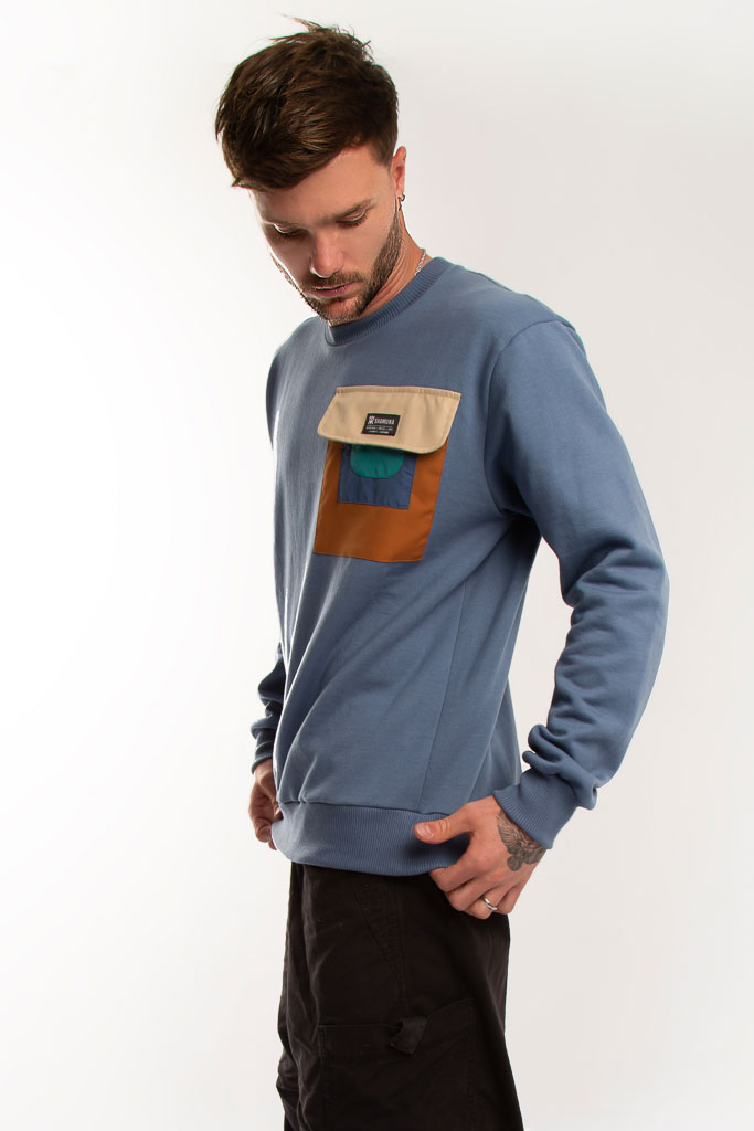 SUDADERA CARGO WOODS BOLSILLOS
