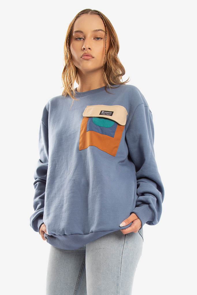 SUDADERA CARGO WOODS BOLSILLOS