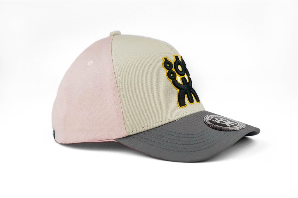 BEIGE/SALMON/ BLACK GOLFER SNAPBACK BLACK LOGO