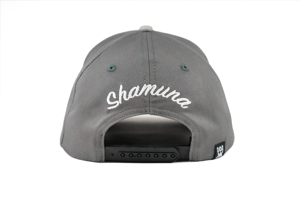 BLACK/GREY GOLFER SNAPBACK WHITE LOGO