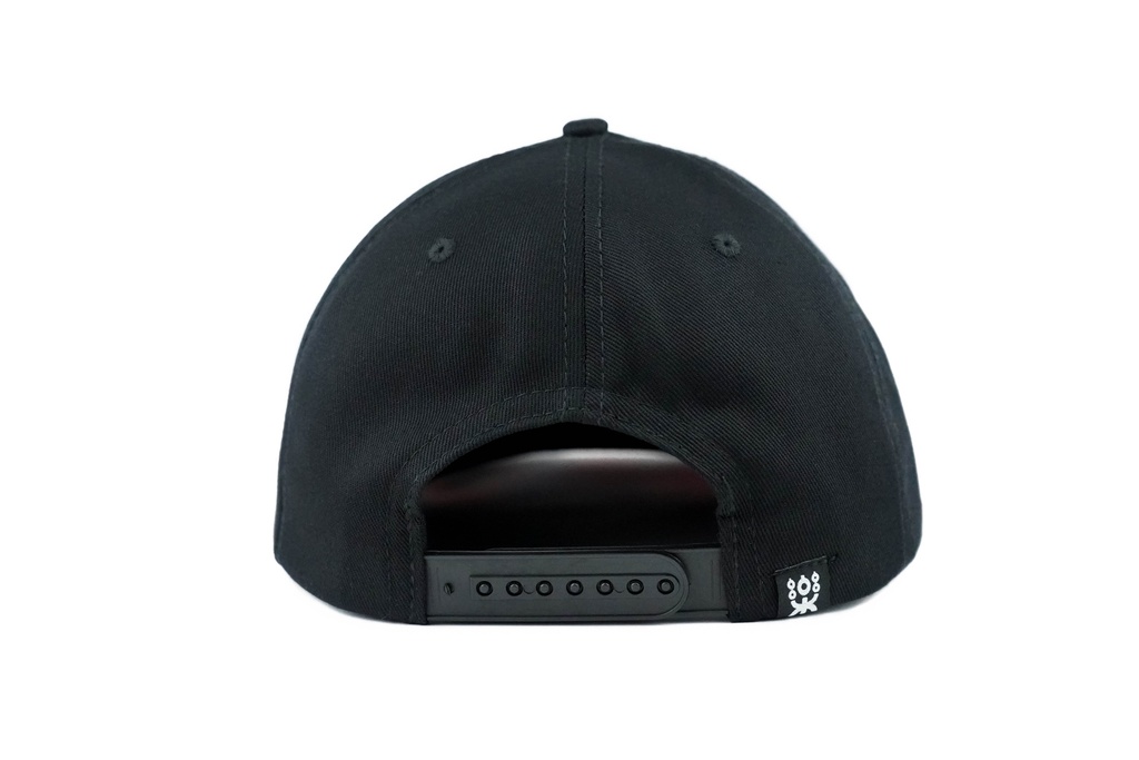 BLACK SNAPBACK COLOR LEAVES BRIM..