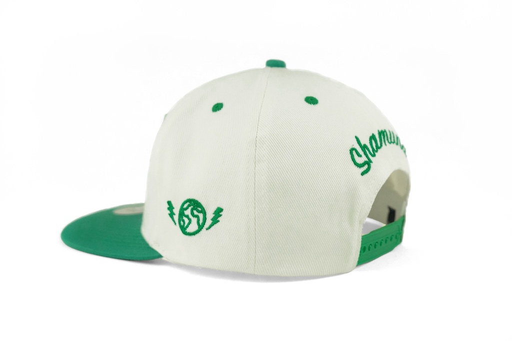 GREEN / WHITE URBAN SNAPBACK GREEN LOGO