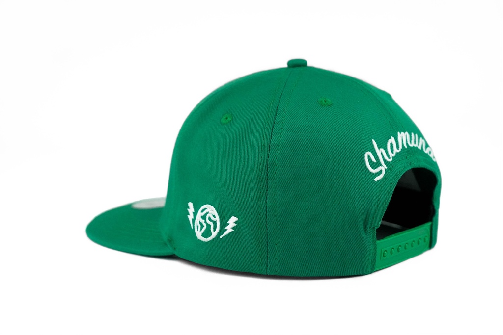 GREEN URBAN SNAPBACK  WHITE LOGO