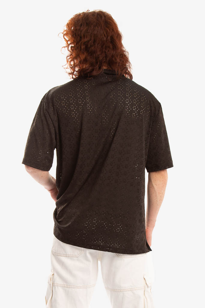 CAMISA MC BLACK CHARCOAL