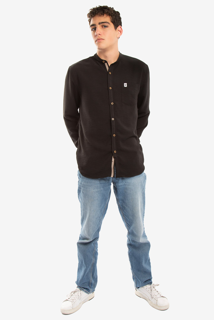 CAMISA MC MAO NEGRO