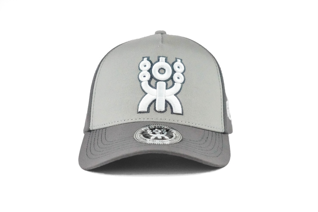 BLACK/GREY GOLFER SNAPBACK WHITE LOGO