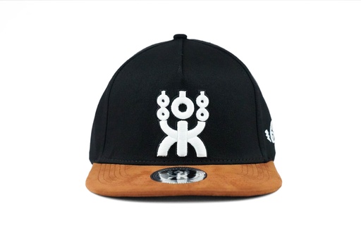[GRSB0022] BLACK/BROWN URBAN SNAPBACK WHITE LOGO