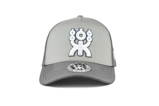 [GRSBGLF0001] BLACK/GREY GOLFER SNAPBACK WHITE LOGO